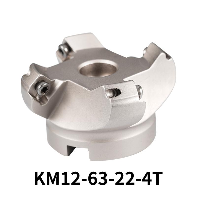 KM12 45degree Cutting Adapter 50/63/80/100mm Indexable Solid Carbide Insert SEKT1204 CNC Lathe Machine Face Milling Cutter Head