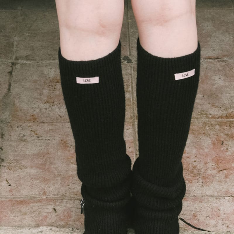 LCVE KNIT RIB LEG WARMER [3COLORS]
