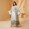 NC21 Middle East Women's V-Neck Tassel Print Abaya Dress
