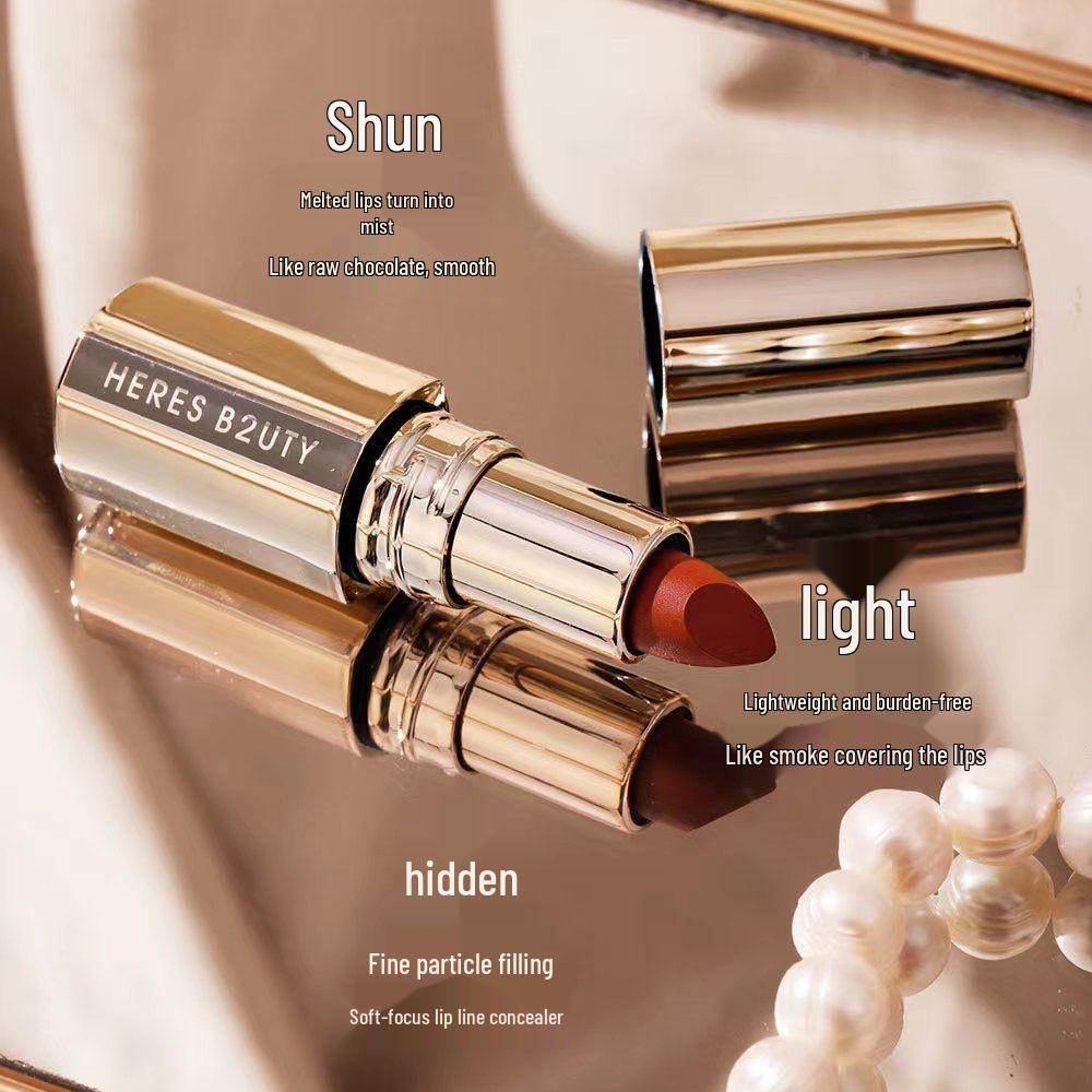 Huris Soft Focus Velvet Lipstick – Matte, Non-Drying, Non-Stick, Perfect for Parties