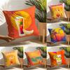 Beautiful T-Tequila Sunrise Cocktail 3 Linen Cushion Covers For Decorative Sofa Home Pillows Case Car Chair Pillows Cases