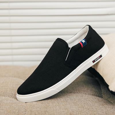 Pánské ležérní plátěné boty Pohodlné Líné nazouvací ploché boty Pánské Street Fashion Univerzální Prodyšné Tenisky Zapatos Casuales