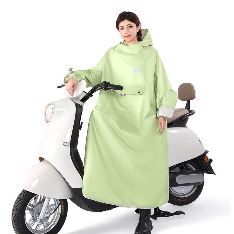 Long Style Electric Vehicle Raincoat - Full Body Thickened Anti-Torrent Adult Cape