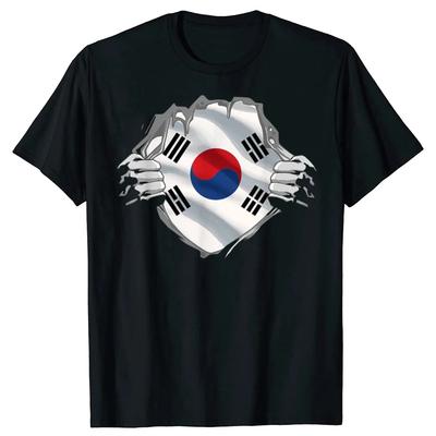 Funny Super South Korean T Shirts Summer Style Graphic Streetwear Short Sleeve Proud South Korea Flag Christmas Gifts T-shirt