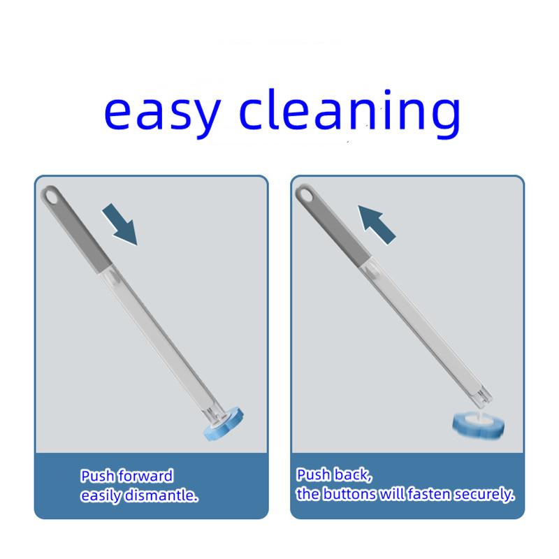 Disposable Toilet Brush - Toilet Bowl Cleaner Cleaning Supplies Toilet Brush with Holder 18Refills for Deep Cleaning and Hygienic Bathroom Maintenance