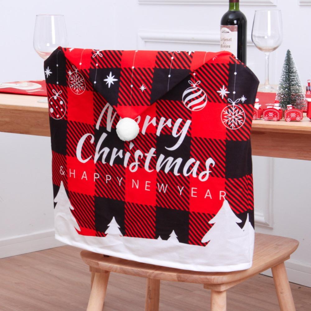 Soft Xmas Dinner Chair Seat Cover Snowman Festival Table Decor  Home Decoration