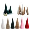 15/25/35cm Desktop Christmas Tree Ornament Christmas Decoration Short Plush Christmas Tree Scene Decoration