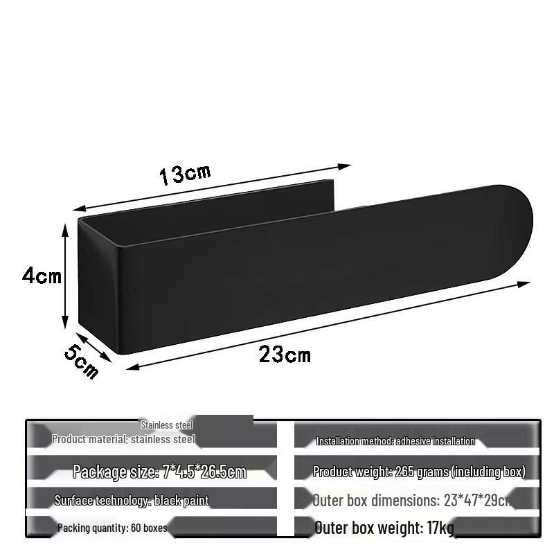 Stainless Steel Wall-Mounted Towel Bar and Hooks for Bathroom