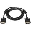 AISENS A117 – 0086 – Câble DVI 18 + 1 avec ferrite (1,8 m, Support de résolutions 1920 x 1200) Couleur Noir