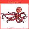 Vintage Ozean-inspirierte Legierung Oktopus Brosche mit Strasssteinen Verzierungen Für Mode Accessoire