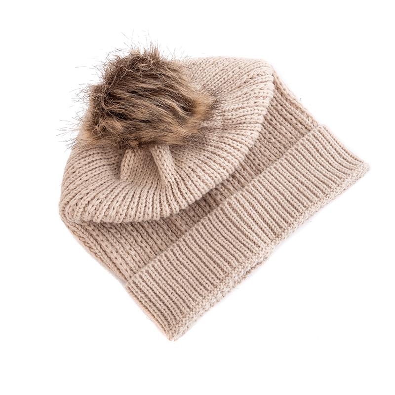 Nové Candy Colours Zimní čepice Dámské Bambulky Čepice Soft Trendy Čepice s čepicí Basic Daily Leisure Cap