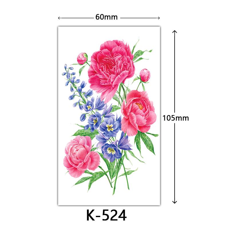 Small Fresh Tattoo Sticker, English, Alphabet Flower Butterfly Sketch Line, Waterproof Tattoo Sticker Tattoo