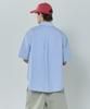 BASIC HOUSE Oxford Semi-Overfit Short Sleeve Shirt Sky Blue Lzws3101