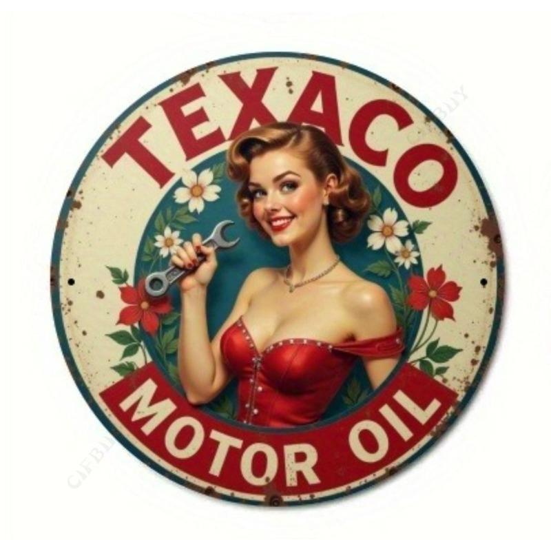 Hexenbesen Halloween Schild, Runde Aluminium Wandplakette 20x20cm