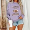 Women's Casual Fashion Round Neck Long Sleeve Halloween Printed Sweatshirt