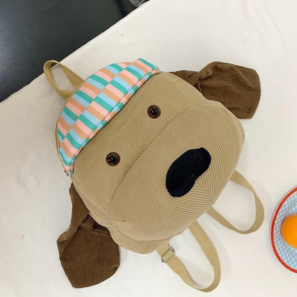 Stuffed Dog Plush Doll Knapsack Fluffy Students School Bag  Adorkable Holiday Gift