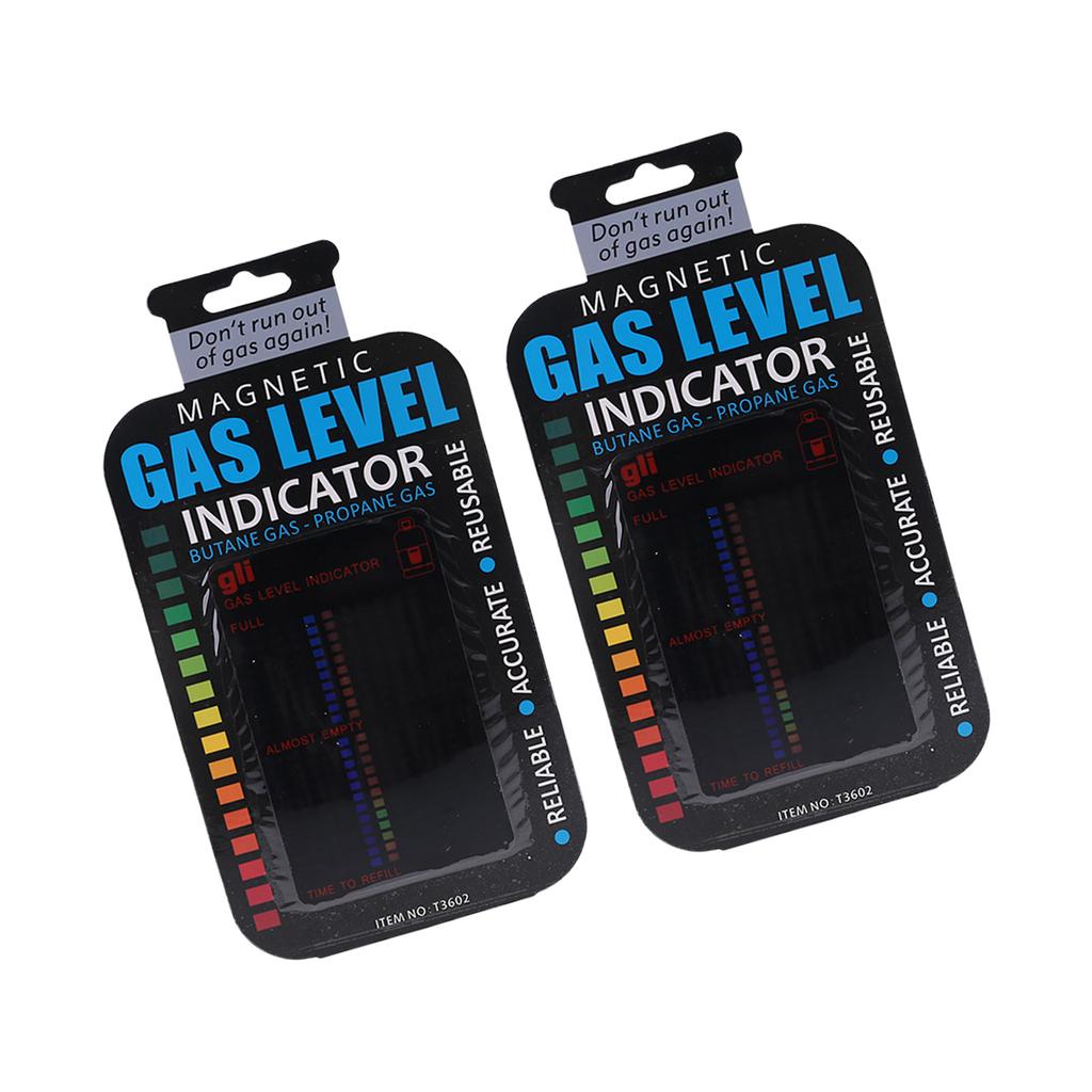 2Pcs Magnetic Gas Tank Level Indicator Reusable Meter With 22 Level Scale For BBQ Tank Monitoring