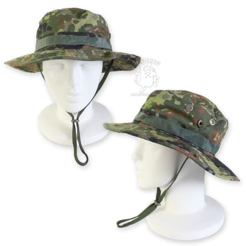 SHENKEL Boonie Hat, 2-Way, German Camouflage, Fleckturn, Airsoft/Airsoft Hat, Hat-001gm