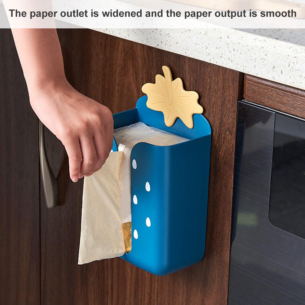 Wall-mounted Box Self-adhesive Garbage Storage Organizer Toilet Paper Holder Container