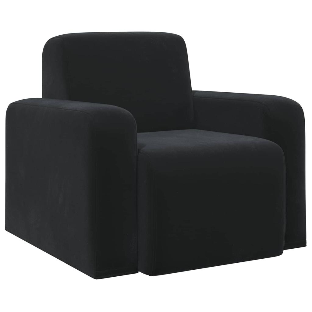 Armchair Black Velvet