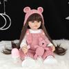 55CM Full Body Soft Silicone Reborn Toddler Doll Lifelike Soft Touch High Quality Doll Gifts for Children home Birthday Christmas gifts