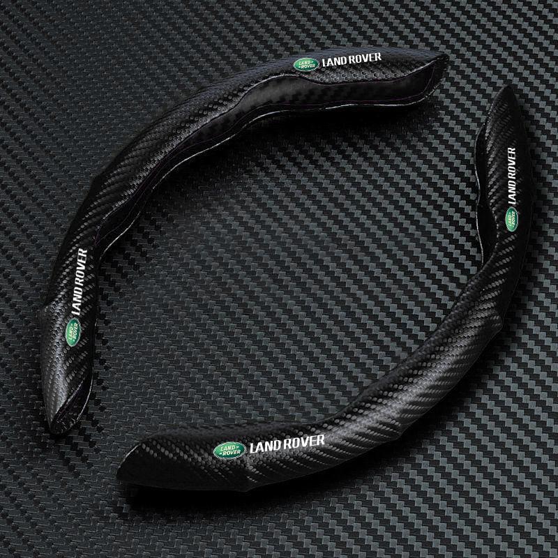 Non-Slip Universal Carbon Fiber Car Steering Wheel Cover for Land Rover Range Rover Defender Freelander Discovery 1 2 3 Evoque Rover L322 L405