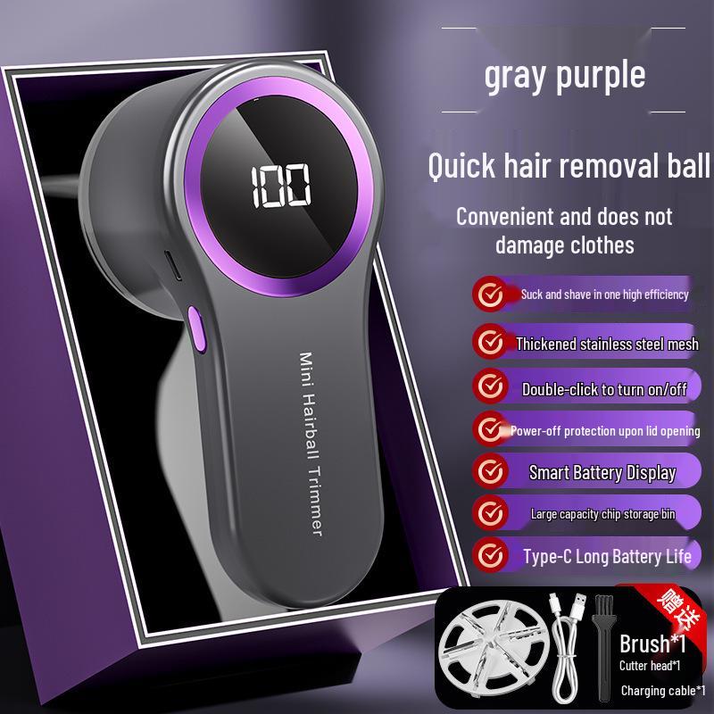 Rechargeable Digital Fabric Shaver with Display