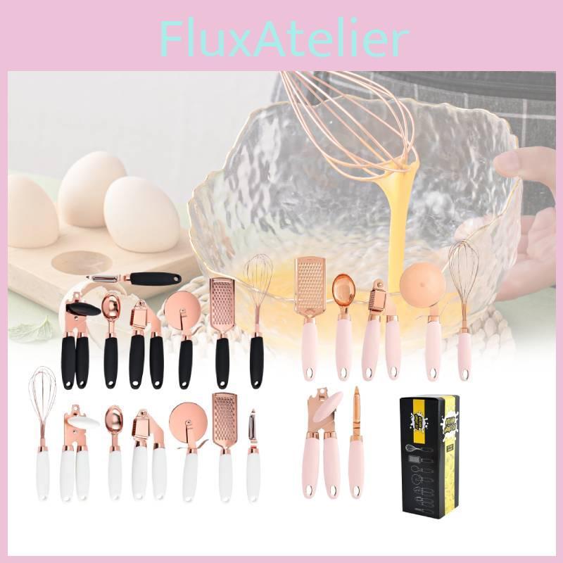 Kitchen Pcs 7 Gadget Set Copper Coated Stainless Utensil Pizza Tool Cooking