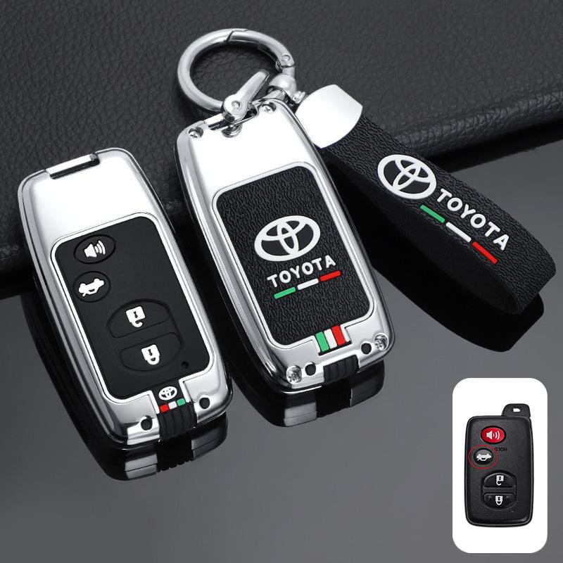 For Toyota 2026 Hot Hub Caps Zinc Alloy Car Smart Remote Key Cover Case Protector Shell For Toyota Camry Highlander Crown Prado