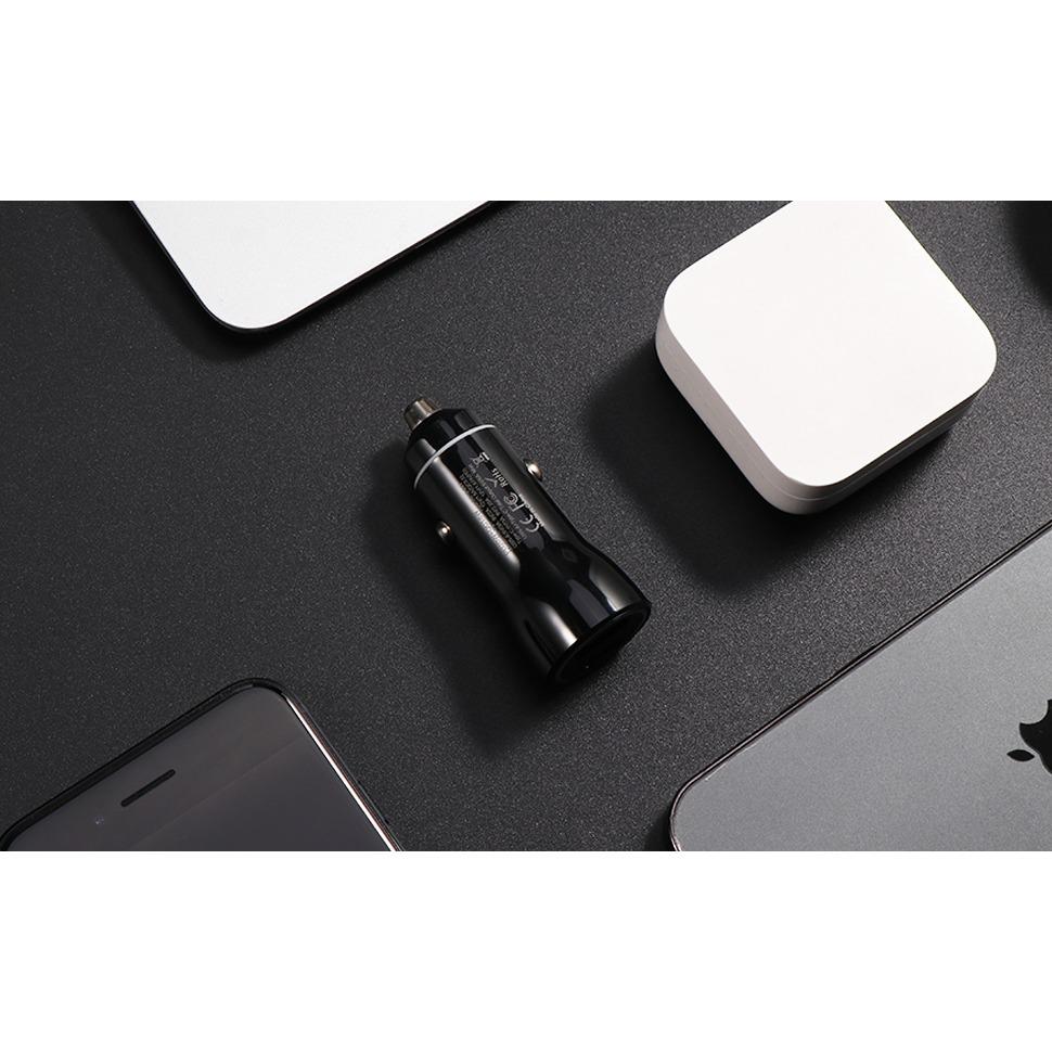 USB Cigarette Lighter Car Charger PD&QC Charger for IPhone PD 30W Quick Charge QC 18W Fast Charger  Mini Car Charger with IPhone Samsung Galaxy