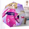 1pc Kawaii Anime Girl Outdoor Umbrella - Automatic Opening/Closing, Portable 3-Fold Design, 8-Rib Iron Frame, Perfect Gift for Fans, Travelers, Daily