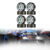 1/18 Tire Wheel Brass Counterweight Wheels RC Car Spare Part High Strength Metal Rim Hub for
