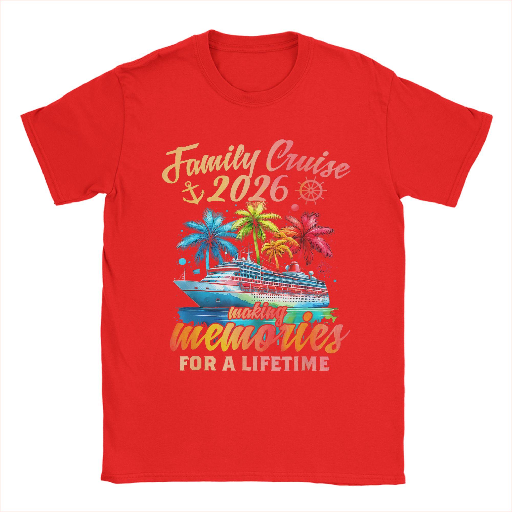 Unisex s T-Shirts Family Cruise 2026 Family Matching Cruise Vacation Party Novelty Cotton Tee Shirt Short Sleeve  T Shirts Clothing S