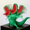 3D Geprinte Hopperes Lizards Tom in Rode Hoodie Model Speelgoed – Grappige Hagedis Figuur Bureau Decoratie voor Volwassenen & Kinderen Verjaardagscadeau