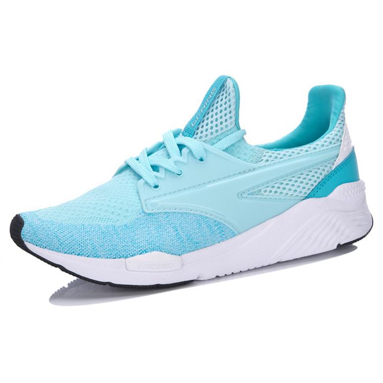 Li Ning Fabric Cushioning Slip Resistant Abrasion Resistant Breathable Lightweight Low top Running Shoes Women's AGCM052-4