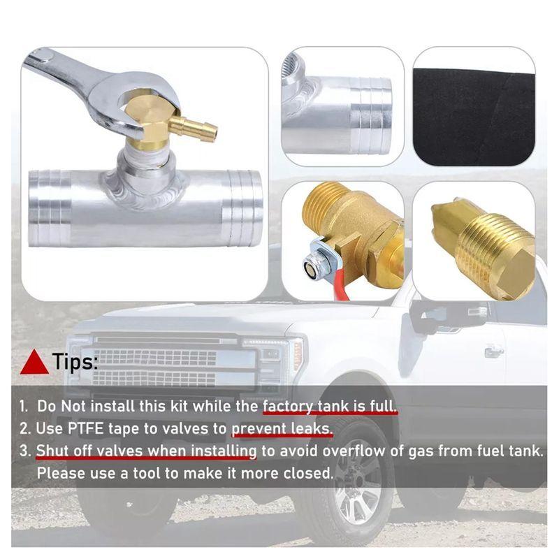 Authentic Diesel Fuel Tank Auxiliary tall Kit For Ford 99-19 F-250 SD F-350 Super Duty