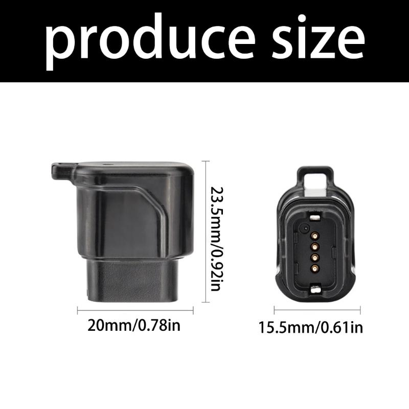 Charging Connector Adapter For Electric Bicycles Derailleurs With Overload Protections Metal Contact Compacts Design