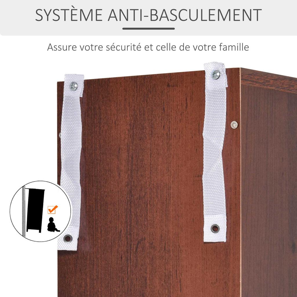 Almacenamiento de CD y DVD, Estantería Columna de Almacenamiento, Armario de Almacenamiento con 12 Compartimentos, Máx. Capacidad 204 CDs, 21 x 20 x 175 cm, Marrón