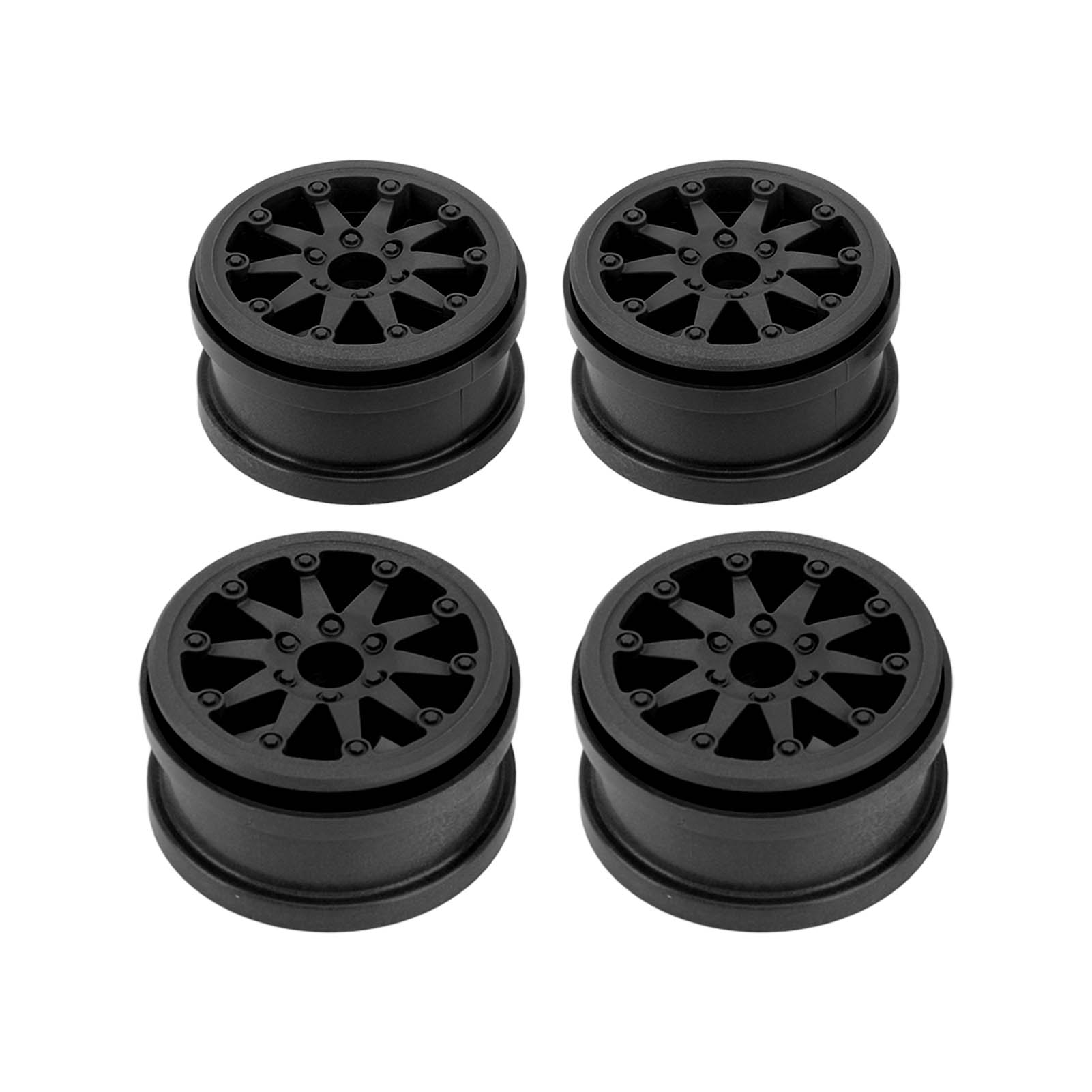 

4Set 2.2 Inch Wheel Rim Nylon RC Car Wheel Rim for Axial SCX10 Wraith RR10 110 RC Cars Orange