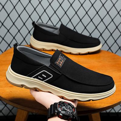 Men's Shoes Spring New Versatile Breathable Dad Shoes One Pedal Casual Shoes Lazy Canvas Shoes Men