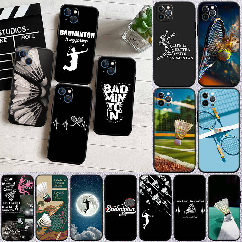 MH18 Badminton Sports Phone Shell Case for Redmi Note 12 12S 12C 13 13C 13R 14 14S 14R 14C Pro Max Plus A3 A3X A4 A5 11A 13X