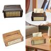 PU Leather Tissue Holder Napkin Dispenser Convenient Pumping Paper Case Tissue Box Cover for Vanity Countertop Car Decoration