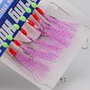 6pcs Fishing Hooks Accessories Colourful Plastic+steel