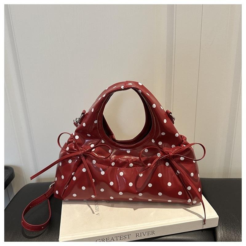 Korean Ballet Style Bow Handbag, High-looking And Light Luxury Shoulder Crossbody Bag