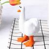 Novelty Resin Middle Finger Duck Decor Zakka Style Desktop Mini Sculpture Funny Office Desk Accessory