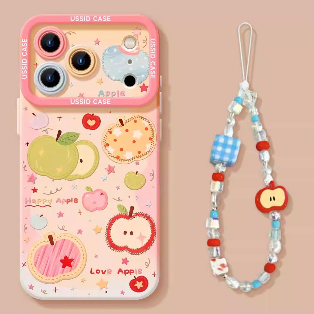 Cherry Puppy Lanyard Suitable for Apple 11 Mobile Phone Case 11promax New Soft Silicone Cover 11 All-inclusive Protective Cover 11