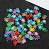 500Pcs Cartoon 3D Luminous Turtle DIY Night Glow Miniature Figurines Dopamine Colored Mini Resin Animals Fairy Garden Decoration