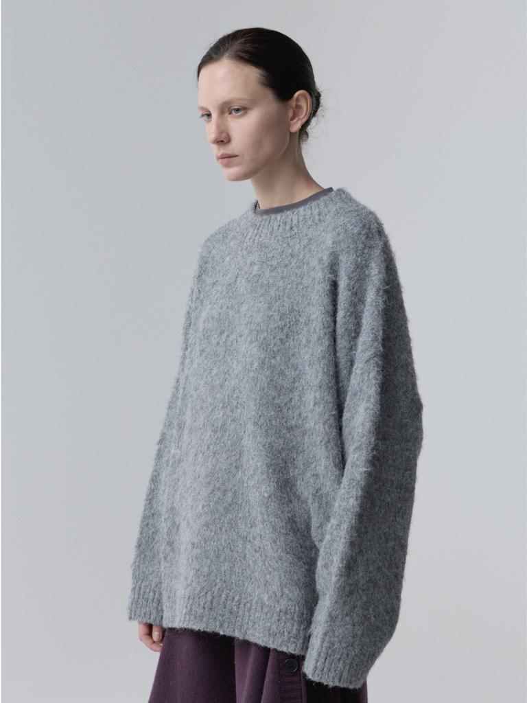 Akokeu Brushed Blend Pullover_Gray