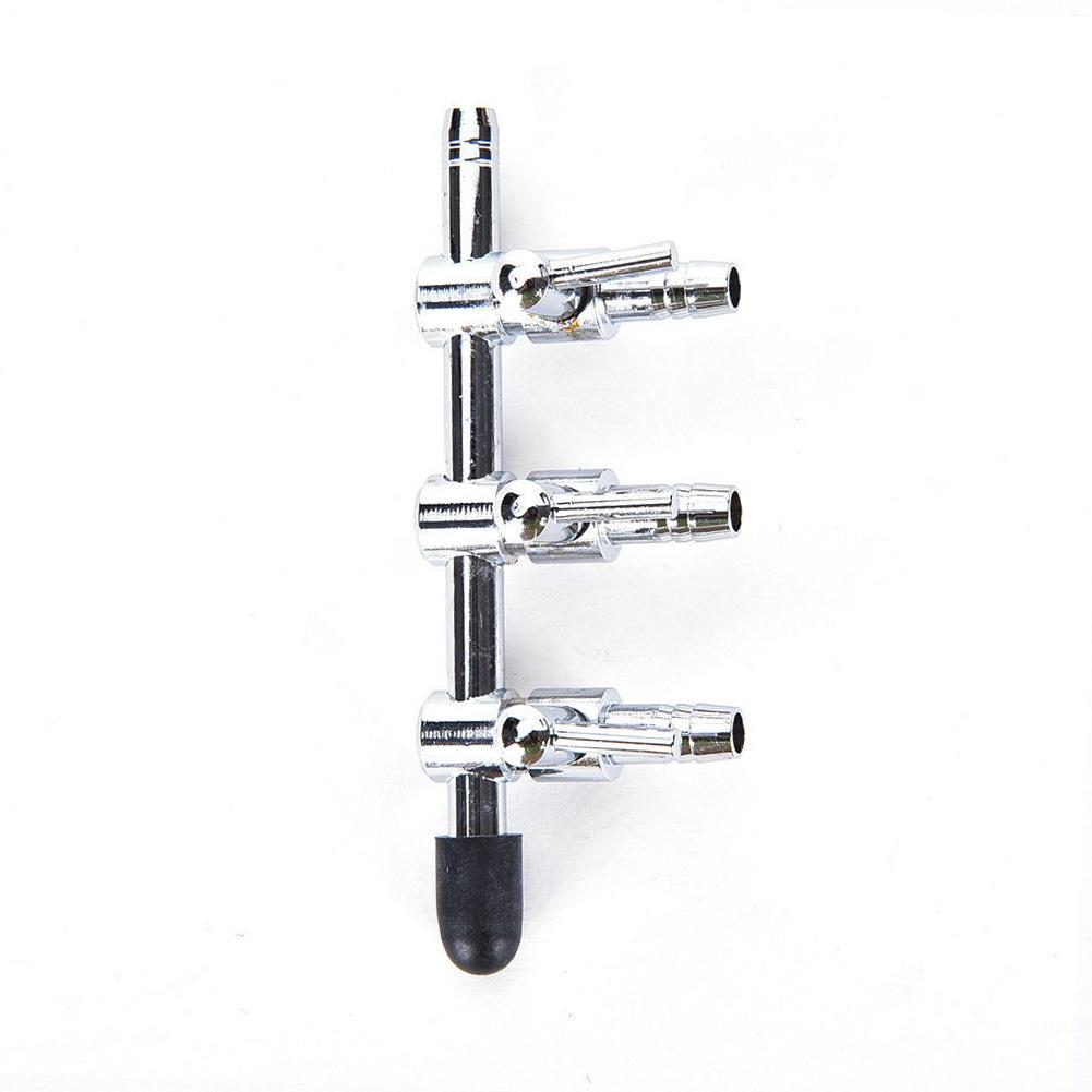 Stainless Steel Aquarium Tank Air Pump Air Flow Splitter Air Flow Tube Pipe Line Control Valve Switch Valve