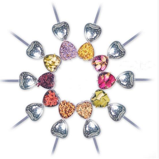 Stainless Steel Heart Shape Tea Herb Spice Infuser Spoon Strainer Filter Scoop